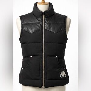 Moose Knuckles Black Puffer Vest